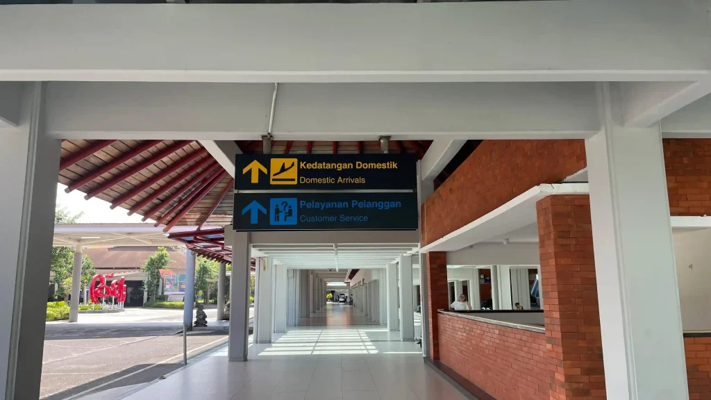 Ngurah Rai Airport domestic arrivals corridor, Denpasar Bali