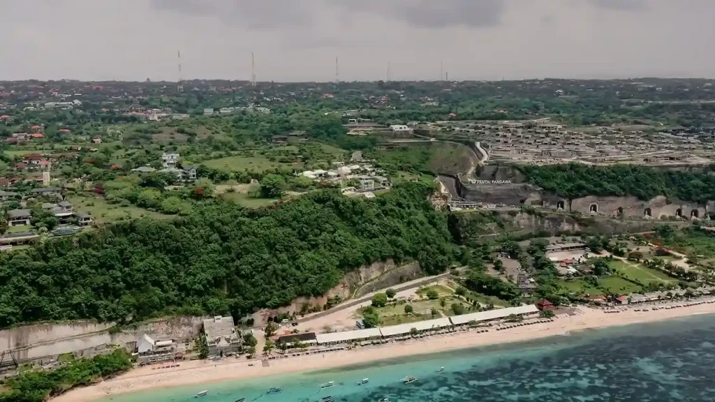 Aerial view of Pandawa Beach, Bali